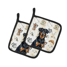 Load image into Gallery viewer, Beauceron Coffee Bar Pair of Pot Holders