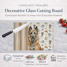 Load image into Gallery viewer, Belgian Laekenois Coffee Bar Glass Cutting Board
