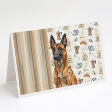 Load image into Gallery viewer, Mahogany Belgian Malinois Coffee Bar Greeting Cards Pack of 8