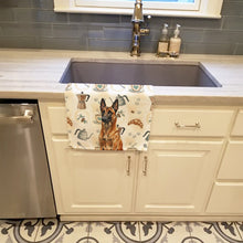 Load image into Gallery viewer, Mahogany Belgian Malinois Coffee Bar Kitchen Towel