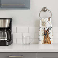 Load image into Gallery viewer, Mahogany Belgian Malinois Coffee Bar Kitchen Towel