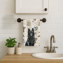 Load image into Gallery viewer, Belgian Sheepdog Groenendael Coffee Bar Kitchen Towel