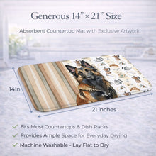 Load image into Gallery viewer, Belgian Tervuren Coffee Bar Dish Drying Mat