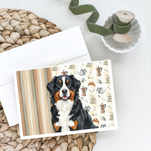 Load image into Gallery viewer, Bernese Mountain Dog Coffee Bar Greeting Cards Pack of 8