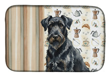Load image into Gallery viewer, Black Russian Terrier Coffee Bar Dish Drying Mat