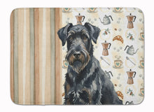 Load image into Gallery viewer, Black Russian Terrier Coffee Bar Memory Foam Kitchen Mat