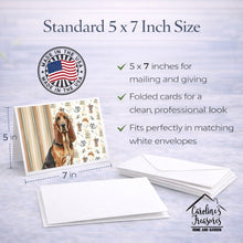 Load image into Gallery viewer, Liver and Tan Bloodhound Coffee Bar Greeting Cards Pack of 8