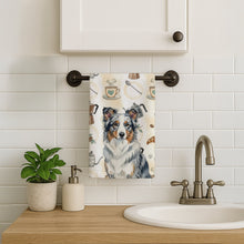 Load image into Gallery viewer, Blue Merle Border Collie Coffee Bar Kitchen Towel