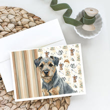Load image into Gallery viewer, Blue and Tan Border Terrier Coffee Bar Greeting Cards Pack of 8
