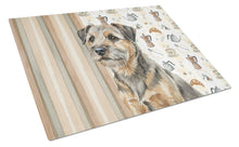 Load image into Gallery viewer, Grizzle and Tan Border Terrier Coffee Bar Glass Cutting Board
