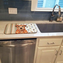 Load image into Gallery viewer, Red Border Terrier Coffee Bar Dish Drying Mat