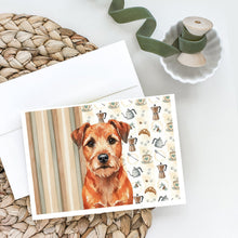 Load image into Gallery viewer, Red Border Terrier Coffee Bar Greeting Cards Pack of 8