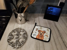 Load image into Gallery viewer, Red Border Terrier Coffee Bar Pair of Pot Holders