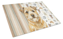 Load image into Gallery viewer, Wheaten Border Terrier Coffee Bar Glass Cutting Board