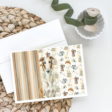 Load image into Gallery viewer, Borzoi Coffee Bar Greeting Cards Pack of 8