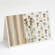 Load image into Gallery viewer, Borzoi Coffee Bar Greeting Cards Pack of 8