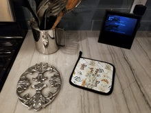 Load image into Gallery viewer, Borzoi Coffee Bar Pair of Pot Holders