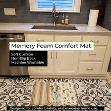 Load image into Gallery viewer, Borzoi Coffee Bar Memory Foam Kitchen Mat
