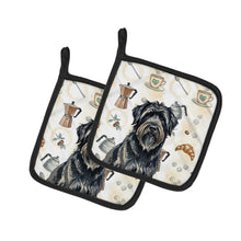 Load image into Gallery viewer, Bouvier des Flandres Coffee Bar Pair of Pot Holders