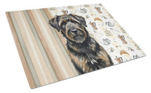 Load image into Gallery viewer, Brindle Bouvier des Flandres Coffee Bar Glass Cutting Board