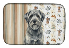 Load image into Gallery viewer, Gray Bouvier des Flandres Coffee Bar Dish Drying Mat