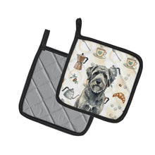 Load image into Gallery viewer, Gray Bouvier des Flandres Coffee Bar Pair of Pot Holders