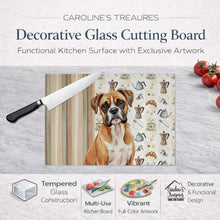 Load image into Gallery viewer, Boxer Coffee Bar Glass Cutting Board