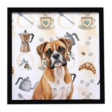 Load image into Gallery viewer, Boxer Coffee Bar Framed Metal Print