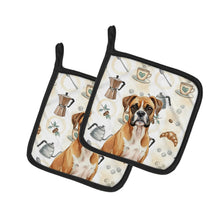 Load image into Gallery viewer, Boxer Coffee Bar Pair of Pot Holders