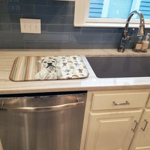 Load image into Gallery viewer, White Boxer Coffee Bar Dish Drying Mat