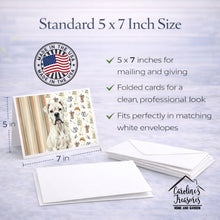 Load image into Gallery viewer, White Boxer Coffee Bar Greeting Cards Pack of 8