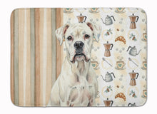 Load image into Gallery viewer, White Boxer Coffee Bar Memory Foam Kitchen Mat