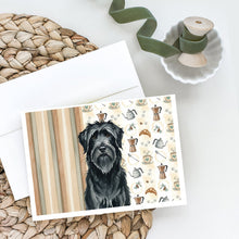 Load image into Gallery viewer, Black Briard Coffee Bar Greeting Cards Pack of 8