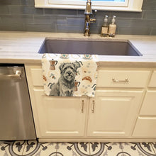 Load image into Gallery viewer, Gray Briard Coffee Bar Kitchen Towel