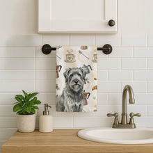 Load image into Gallery viewer, Gray Briard Coffee Bar Kitchen Towel