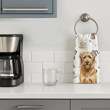 Load image into Gallery viewer, Tawny Briard Coffee Bar Kitchen Towel