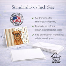 Load image into Gallery viewer, Belge Brussels Griffon Coffee Bar Greeting Cards Pack of 8