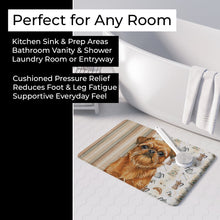 Load image into Gallery viewer, Belge Brussels Griffon Coffee Bar Memory Foam Kitchen Mat