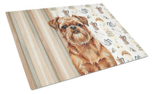 Load image into Gallery viewer, Red Brussels Griffon Coffee Bar Glass Cutting Board
