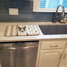 Load image into Gallery viewer, Brindle and White Bull Terrier Coffee Bar Dish Drying Mat
