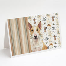 Load image into Gallery viewer, Fawn and White Bull Terrier Coffee Bar Greeting Cards Pack of 8
