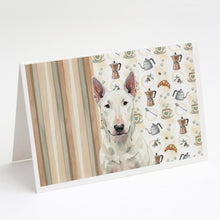 Load image into Gallery viewer, White Bull Terrier Coffee Bar Greeting Cards Pack of 8