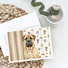 Load image into Gallery viewer, Bullmastiff Coffee Bar Greeting Cards Pack of 8