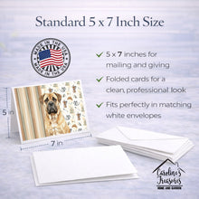 Load image into Gallery viewer, Bullmastiff Coffee Bar Greeting Cards Pack of 8