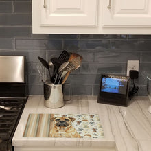 Load image into Gallery viewer, Bullmastiff Coffee Bar Glass Cutting Board