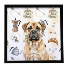 Load image into Gallery viewer, Bullmastiff Coffee Bar Framed Metal Print