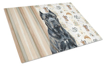 Load image into Gallery viewer, Cane Corso Coffee Bar Glass Cutting Board
