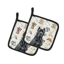 Load image into Gallery viewer, Cane Corso Coffee Bar Pair of Pot Holders