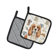 Load image into Gallery viewer, Blenheim Cavalier Spaniel Coffee Bar Pair of Pot Holders
