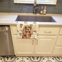 Load image into Gallery viewer, Ruby Cavalier Spaniel Coffee Bar Kitchen Towel